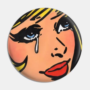 Pop Art Comic Girl 1 Pin