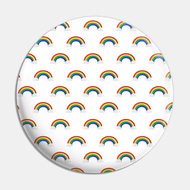 Rainbow Celebration Pin by BF Patterns