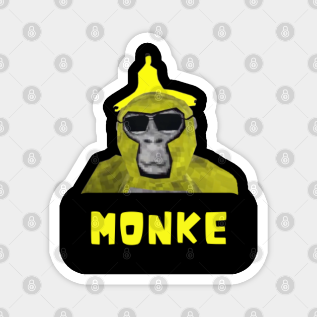 GORILLA TAG YELLOW MONKEY BANANA SUNGLASSES MONKE Gorilla Tag TeePublic