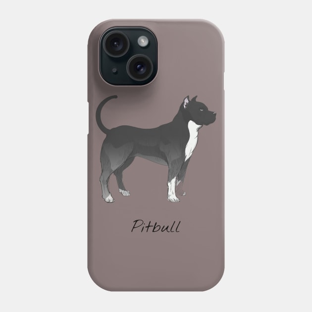 Pitbull dog Phone Case by This is store