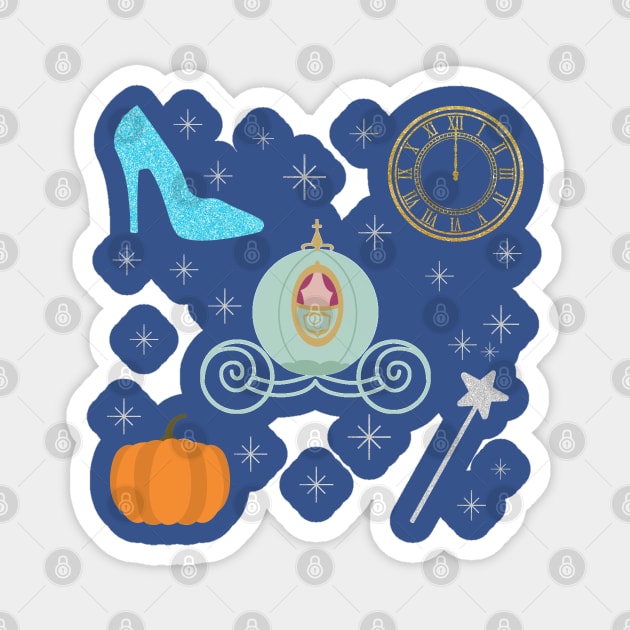 Magical Princess Pattern Magnet by Mint-Rose