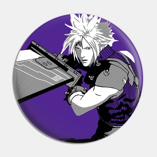 Cloud Strife Pin by Rama.Rabbit