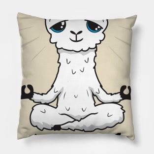 Llamaste - llama - namaste - yoga Pillow