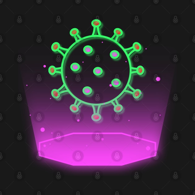 Neon virus by Curou Prints