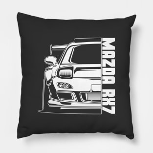 Mazda RX7 White Print Pillow