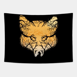 Morning fox Tapestry