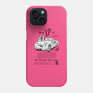 TRIUMPH TR2 - advert Phone Case