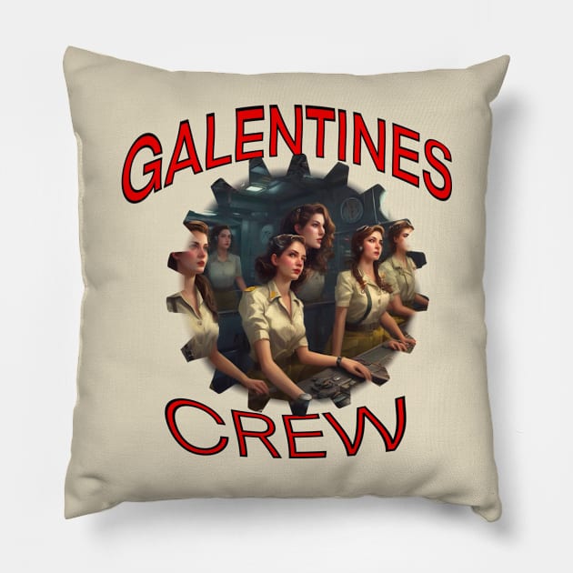 Galentines crew female communicators Pillow by sailorsam1805