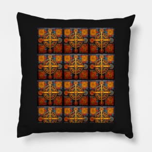 Ethiopian Cross Fashion t-shirt Pillow