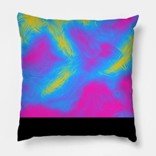 Pan Pride Abstract Fractal Fog Pillow