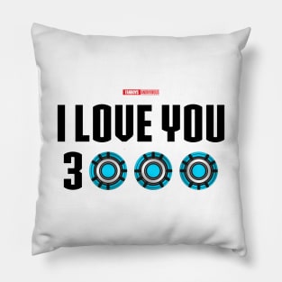 I Love You 3000 v3 (black) Pillow