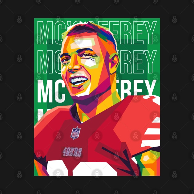 Christian McCaffrey by cool pop art house