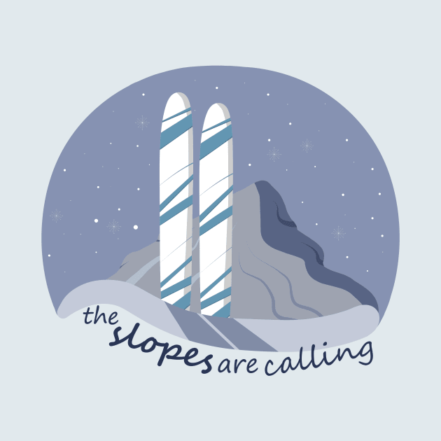 The Slopes are Calling by PandLCreations