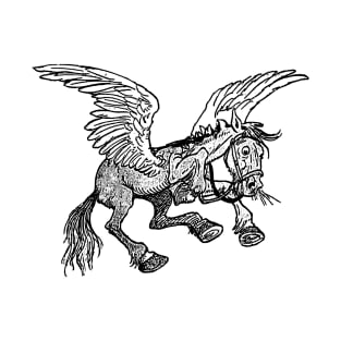 Vintage Pegasus Cartoon T-Shirt