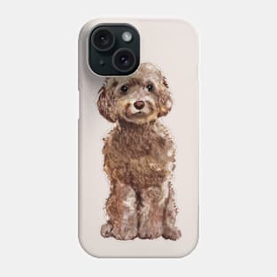 Watercolor Cockapoo Dog Phone Case