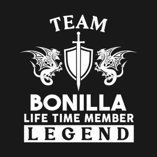 Bonilla Name T Shirt - Bonilla Life Time Member Legend Gift Item Tee T-Shirt