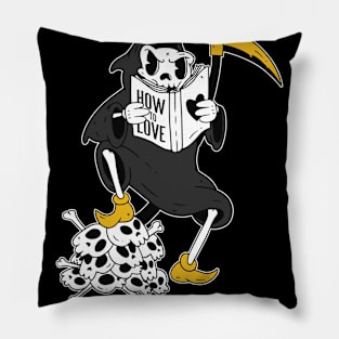 Grim Reaper Reading Pillow