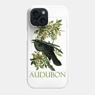 Raven by John James Audubon Phone Case