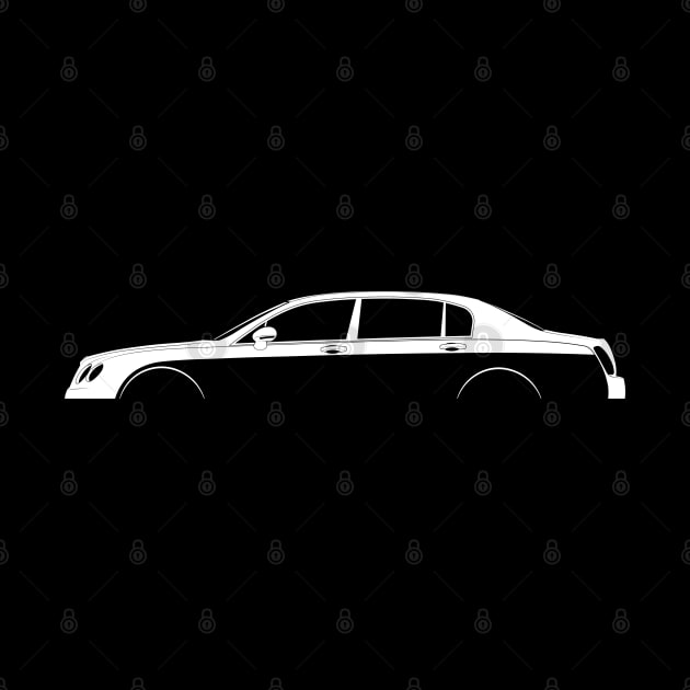 Bentley Continental Flying Spur (2005) Silhouette by Car-Silhouettes