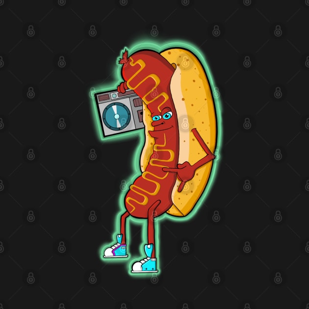 Rocking Hot Dog by Art by Nabes