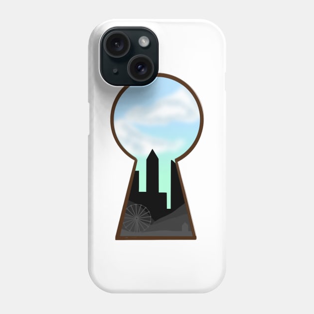 Keyhole Silhouette Phone Case by PsychoBell