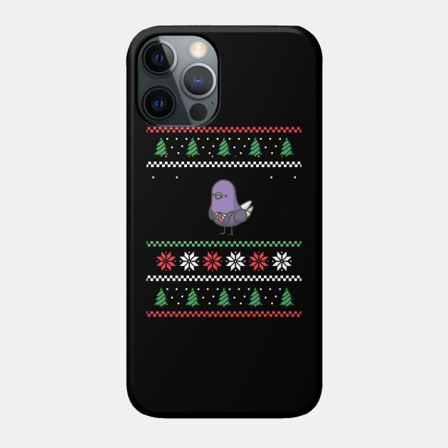 Ugly Christmas Pigeon Bird - Ugly Christmas - Phone Case