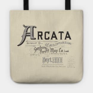 Arcata, California Sanborn Map 1900 Tote