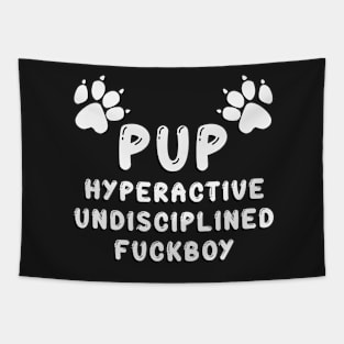 PUP - DEFINED BLACK & WHITE Tapestry