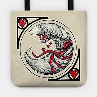 Ferret Heart Nouveau Tote