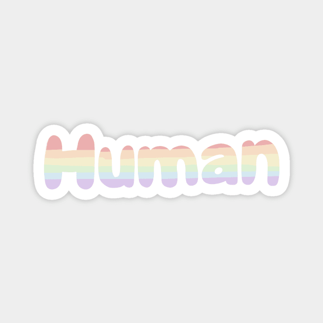 Human LBGTQ pride Magnet by Mydrawingsz