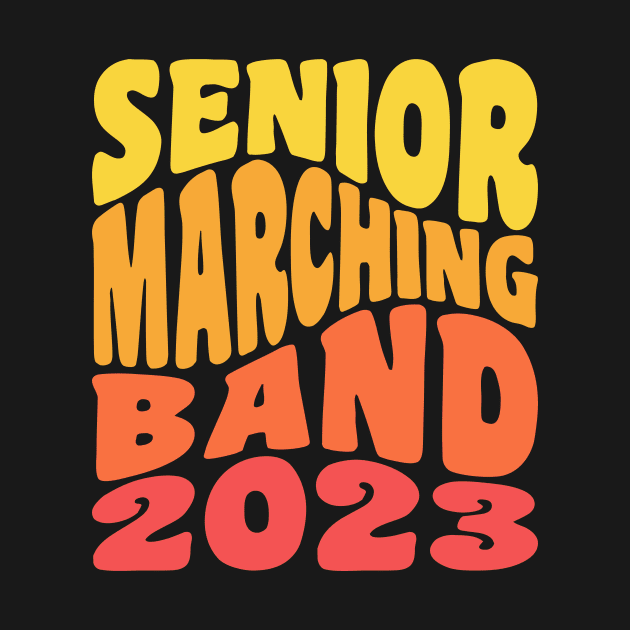 Senior Marching Band 2023 Clarinet Drums French Horn Flute by PodDesignShop