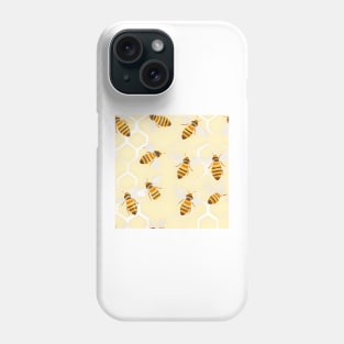 Honeycomb and Bee Pattern 12 Phone Case