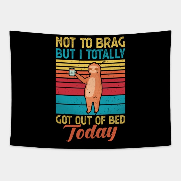 Not to brag but I totally got out of bed today Tapestry by Peco-Designs