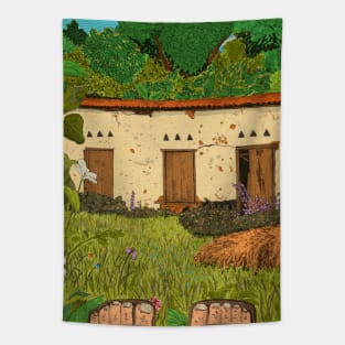 Garden Session Di Linh Vietnam Illustration Tapestry