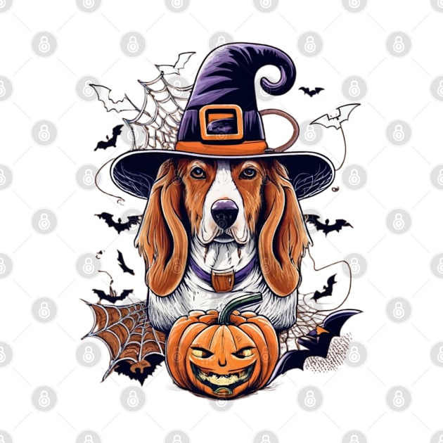 Basset Hound Pumpkin by BukovskyART