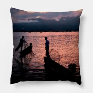 Fishermen of Inle Lake Pillow