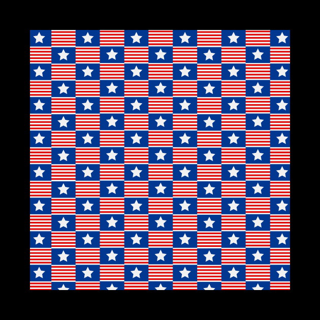 USA Flag Pattern by aquariart