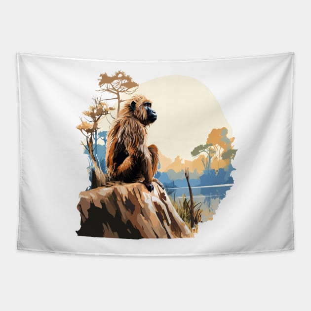 Baboon Tapestry by zooleisurelife