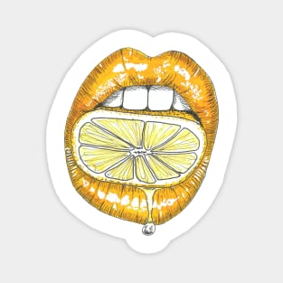 Lemon lips Magnet