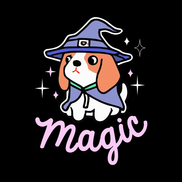 Beagle Magic Wizard Dog Owner Retro Funny Dog by BetterManufaktur