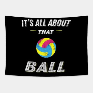 Volleyball Pun Ball for Girls and Women Players Tapestry