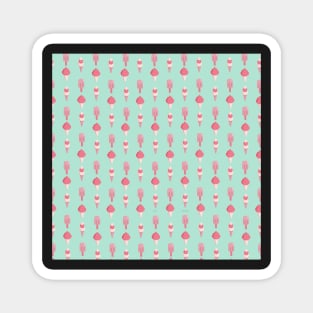 Summer Ice Cream Dream in Mint and Pink Magnet