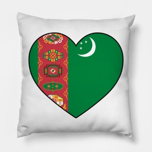 Heart - Turkmenistan Pillow