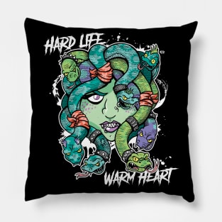 Hard Life, Warm Heart Pillow