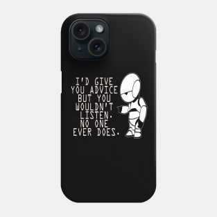 Marvin Advice - Hitchhikers Guide to the Galaxy Phone Case