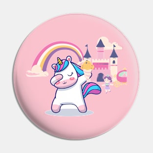 Unicorn Loves Ice Cream Pin