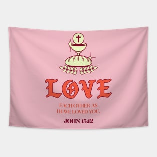 Love Bible Verse Christian Christianity Jesus Faith God Tapestry