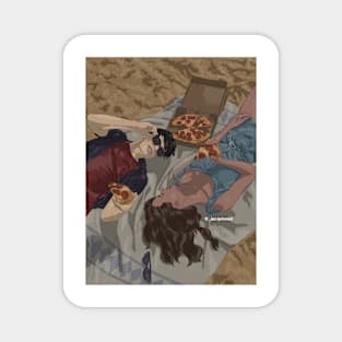 Zuko and Katara's pizza date on the beach Magnet