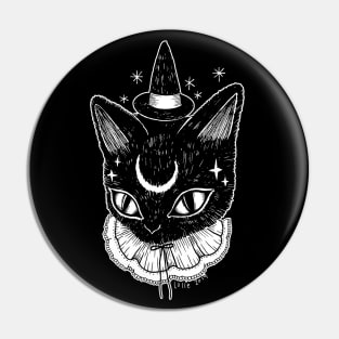 Cat Witch Pin