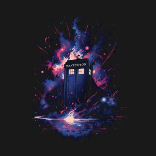 Vaporwave Tardis T-Shirt